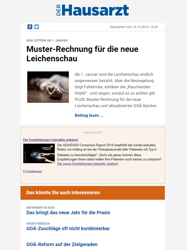 Newsletter Hausarzt Digital